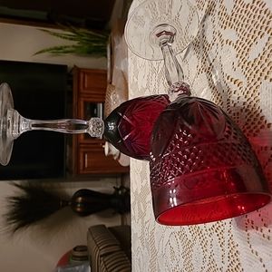 Red wine goblets.